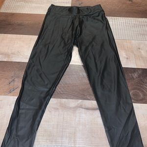leather skinny leggings